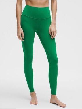 Lululemon Align High Rise Pant 25” Raceway Green Sz 10 NWT